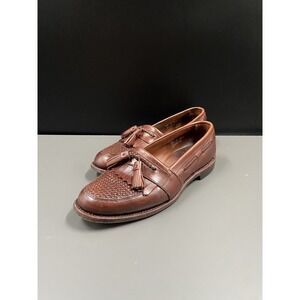 Allen Edmonds Cody Brown Leather‎ Tassel Penny Loafers Mens Shoes Size 9.5 D GUC